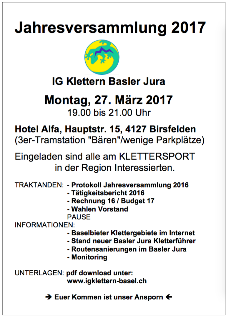 Basel: 2017-02 Einladung zur Jahresversammlung